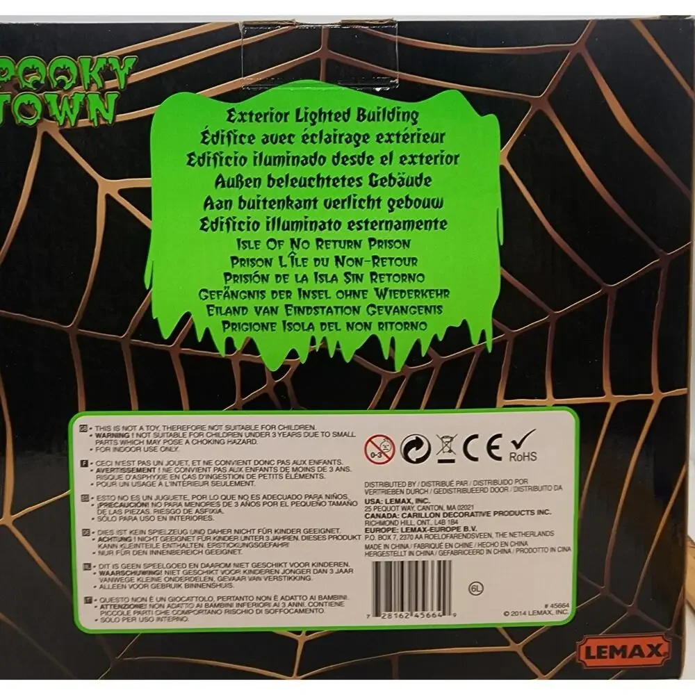Lemax Spooky Town 45664 ISLE OF NO RETURN PRISON 2014 RARE!!